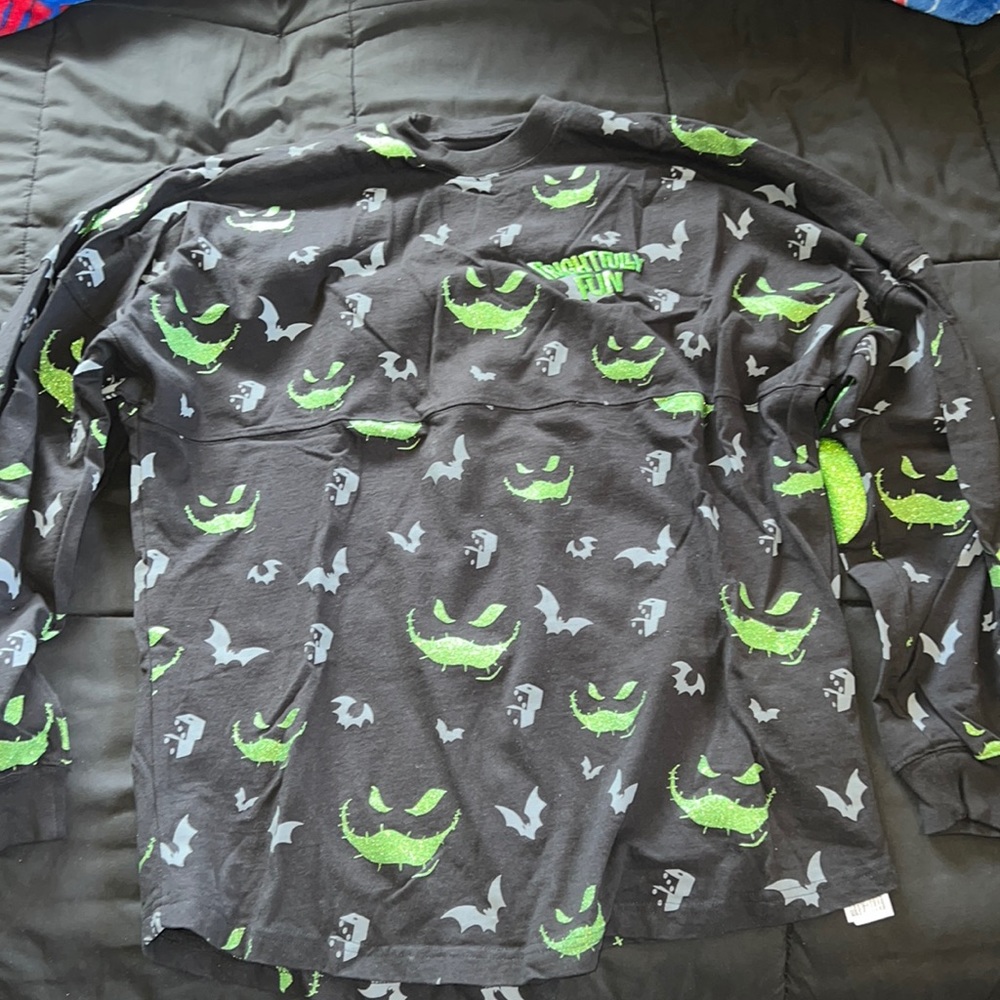 Disney World Nightmare before Christmas Oogie Boogie Jersey Long Sleeve
